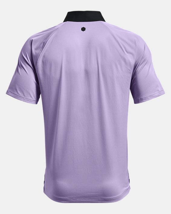Men's UA RUSH™ Bonded Polo, Purple, pdpMainDesktop image number 6